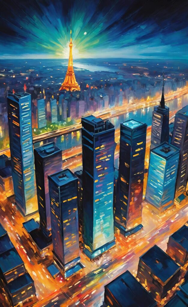 ciudad con luz