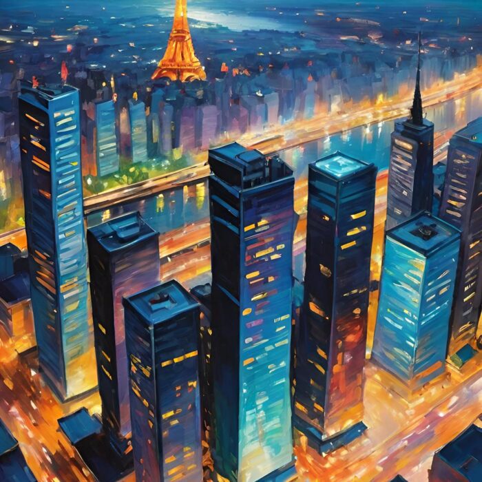 ciudad con luz